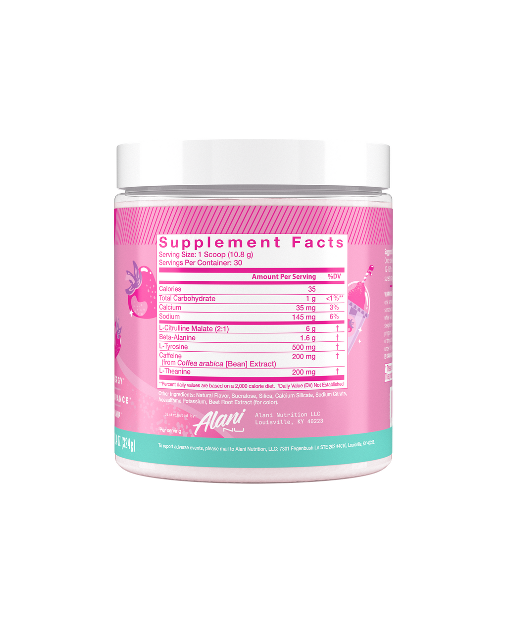 Alani Nu Pre-Workout - Pink Slush N8 - image 2