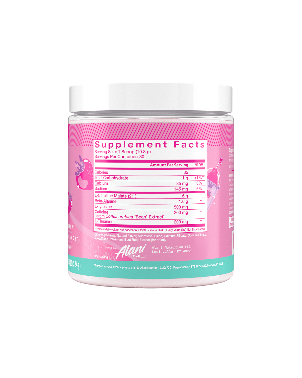Alani Nu Pre-Workout - Pink Slush N8 - image 2