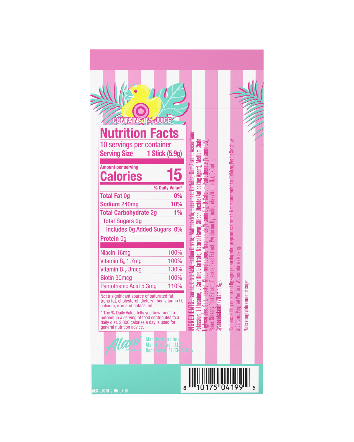 Alani Nu Energy Sticks - Cotton Candy G6 - image 3