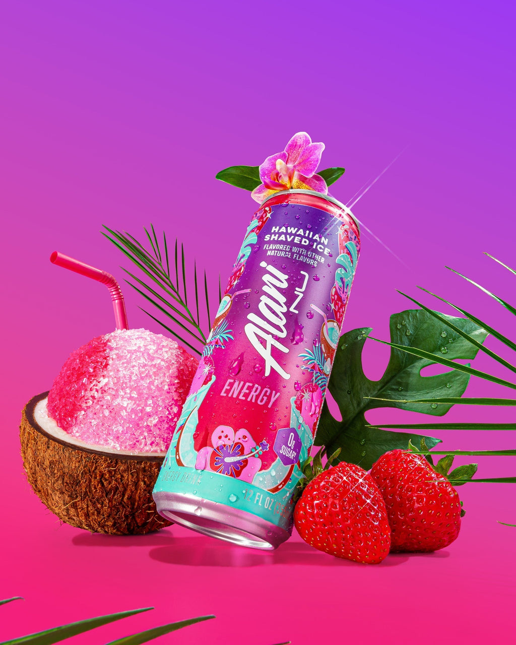 Alani Nu Energy Drink - Hawaiian Shaved Ice F5 - image 4