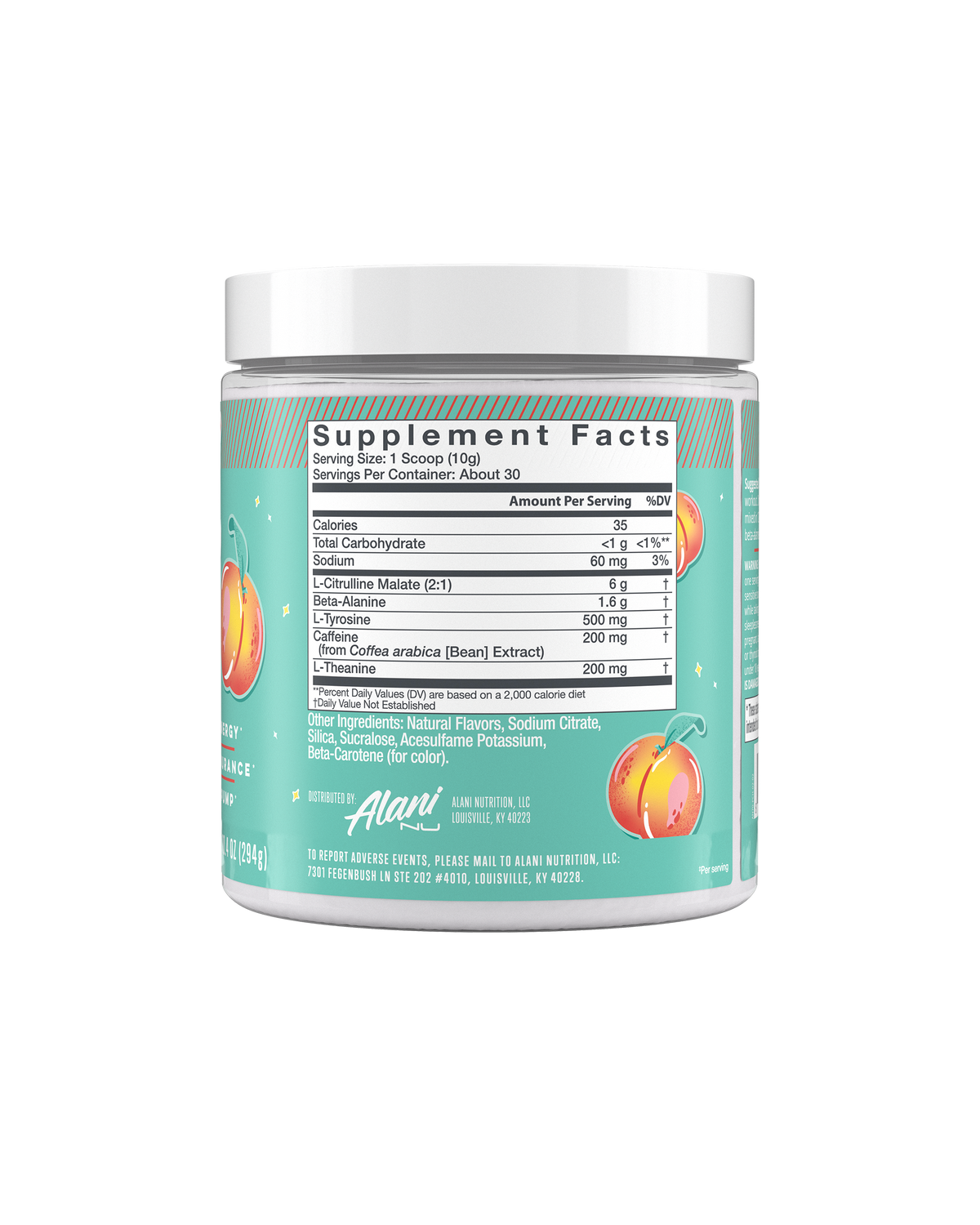 Alani Nu Pre-Workout - Juicy Peach X7 - image 2