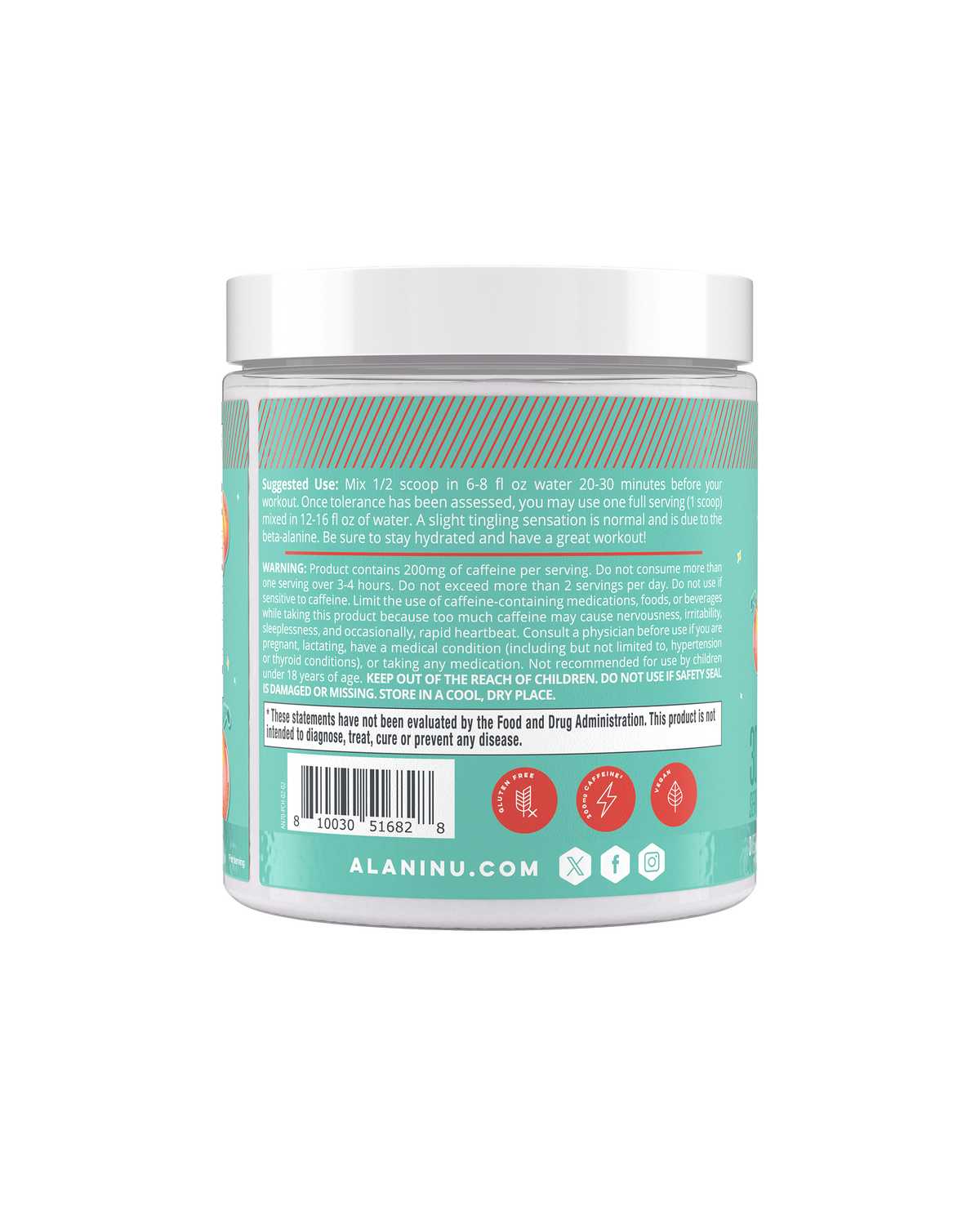 Alani Nu Pre-Workout - Juicy Peach X7 - image 3