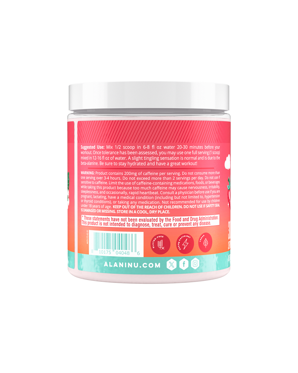 Alani Nu Pre-Workout - Strawberry Sunrise R9 - image 3