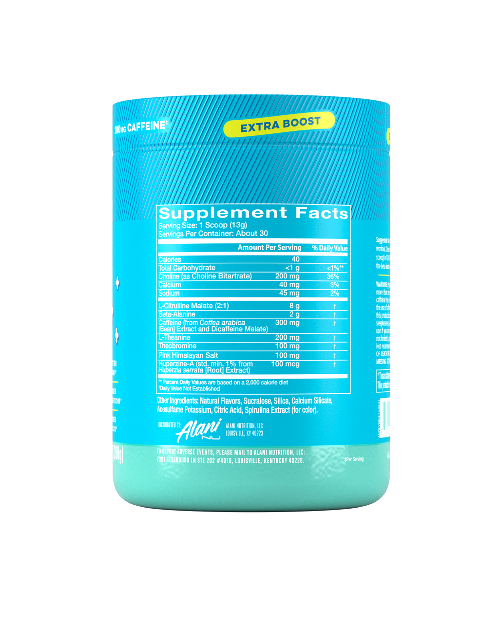 Alani Nu Pre-Workout+ - Blue Slush Z3 - image 2