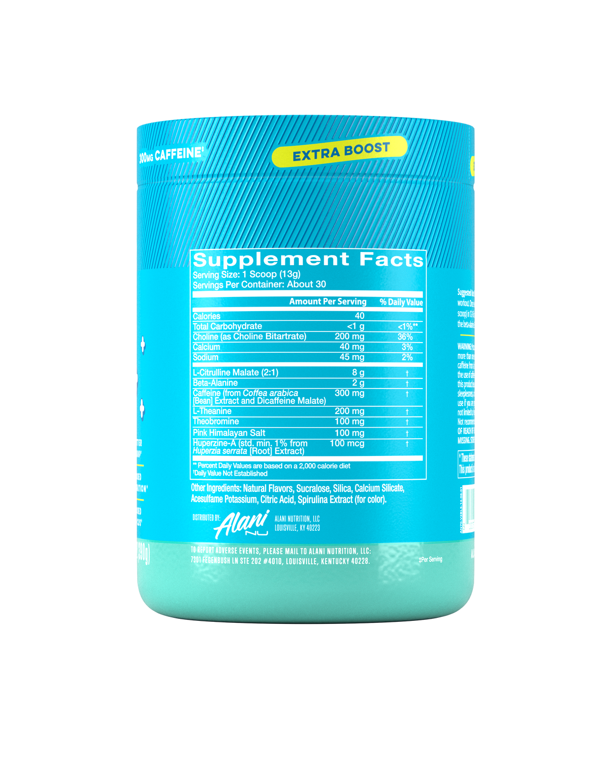 Alani Nu Pre-Workout+ - Blue Slush H6 - image 2