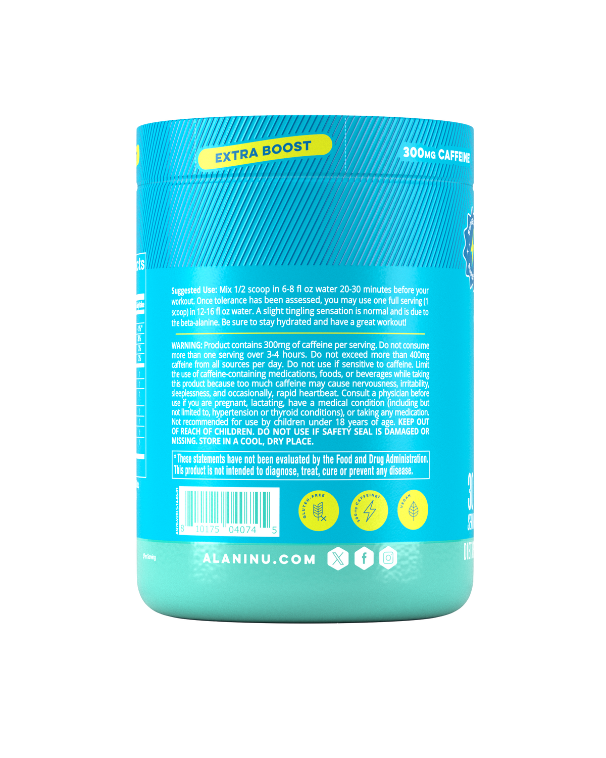 Alani Nu Pre-Workout+ - Blue Slush H6 - image 3