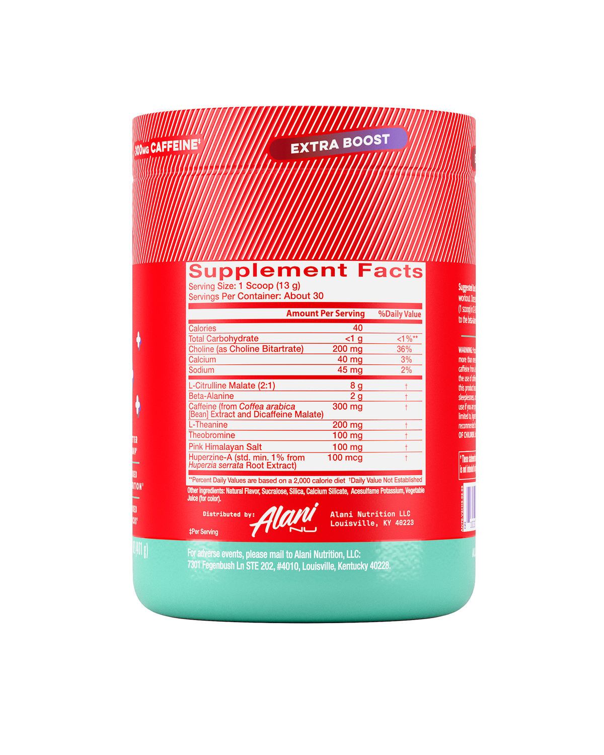 Alani Nu Pre-Workout+ - Cherry Slush J8 - image 2