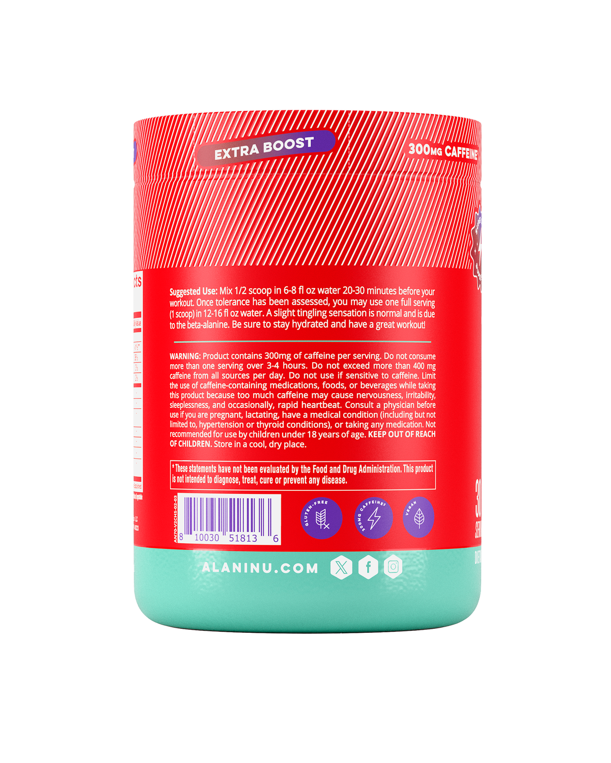 Alani Nu Pre-Workout+ - Cherry Slush J8 - image 3