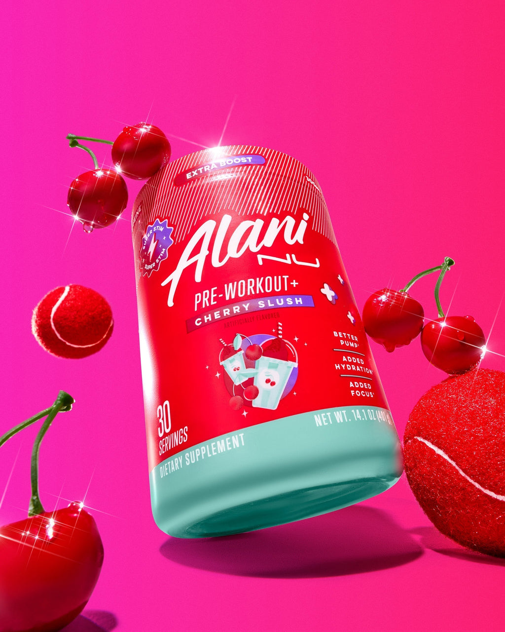 Alani Nu Pre-Workout+ - Cherry Slush J8 - image 4