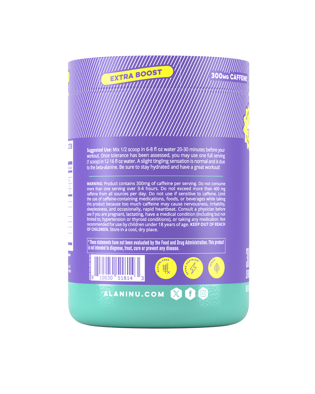 Alani Nu Pre-Workout+ - Frozen Lemonade Q9 - image 3