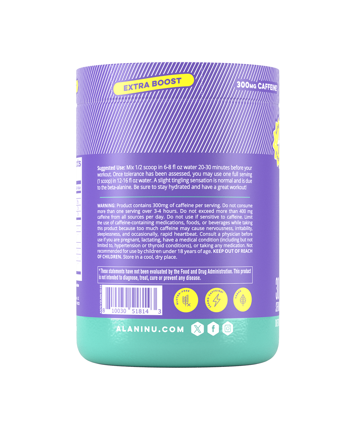 Alani Nu Pre-Workout+ - Frozen Lemonade Q9 - image 3