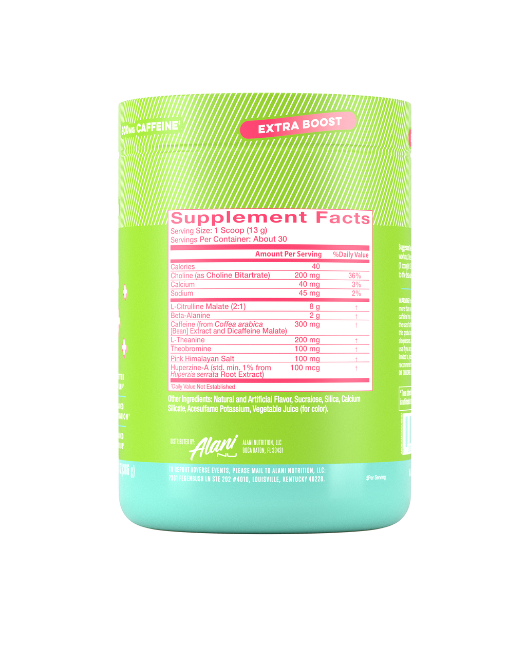 Alani Nu Pre-Workout+ - Kiwiberry S4 - image 2