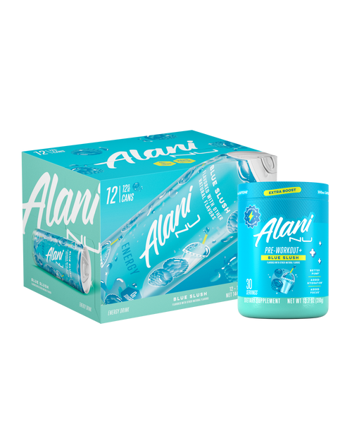 Alani Nu Energy Drink & Pre-Workout+ - Blue Slush D9 - image 1