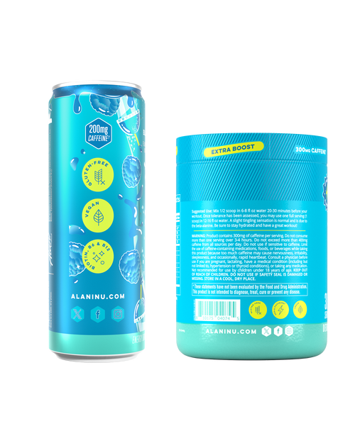 Alani Nu Energy Drink & Pre-Workout+ - Blue Slush D9 - image 2