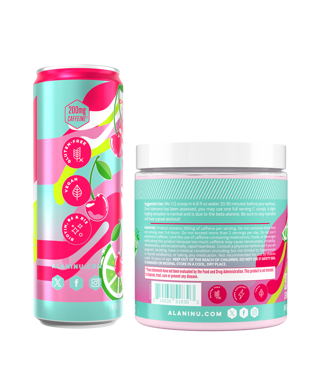 Alani Nu Energy Drink & Pre-Workout - Cherry Twist Q2 - image 2