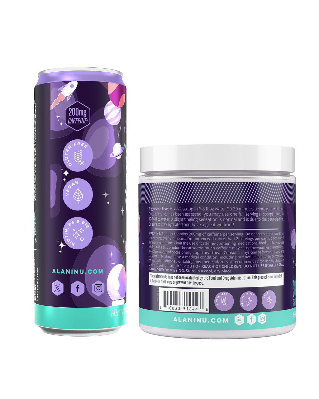 Alani Nu Energy Drink & Pre-Workout - Cosmic Stardust X2 - image 3