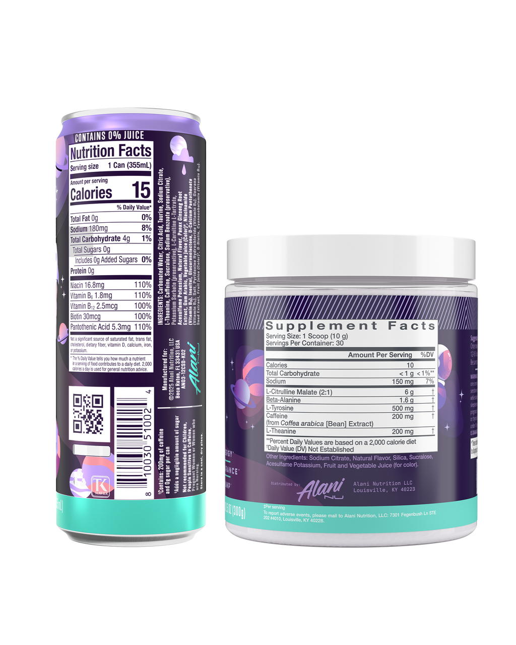Alani Nu Energy Drink & Pre-Workout - Cosmic Stardust X2 - image 2