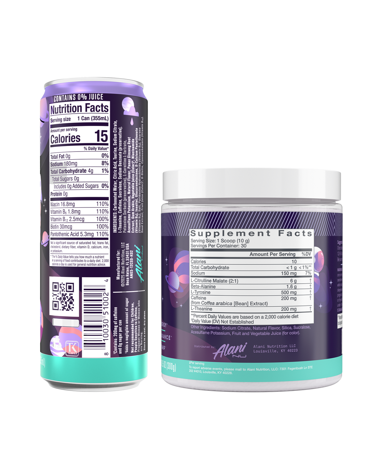 Alani Nu Energy Drink & Pre-Workout - Cosmic Stardust X2 - image 2