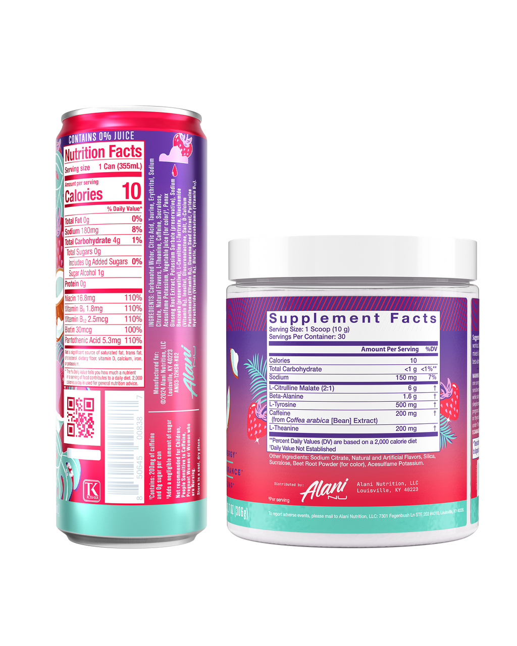 Alani Nu Energy Drink & Pre-Workout - Hawaiian Shaved Ice H8 - image 3