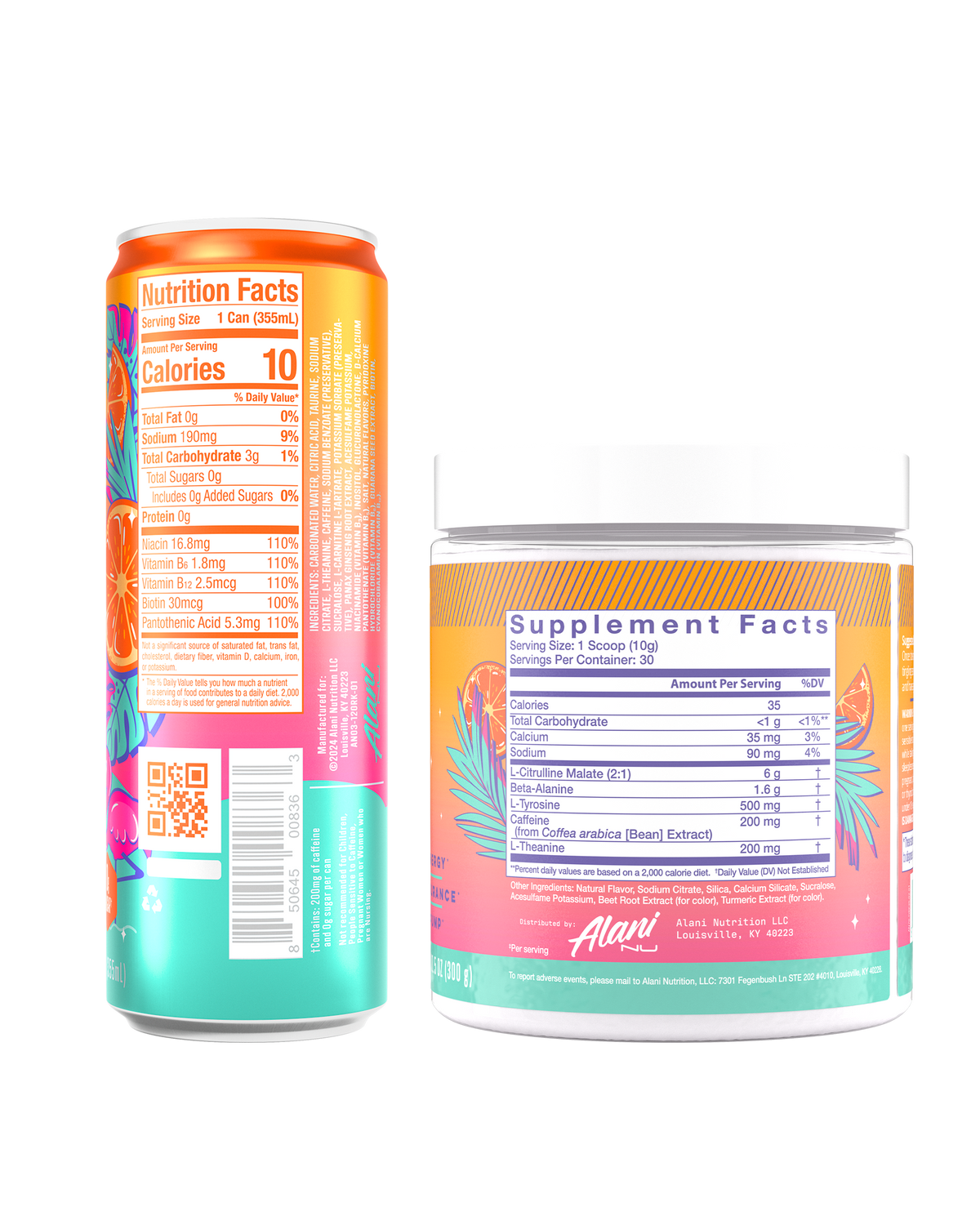 Alani Nu Energy Drink & Pre-Workout - Orange Kiss Y5 - image 3