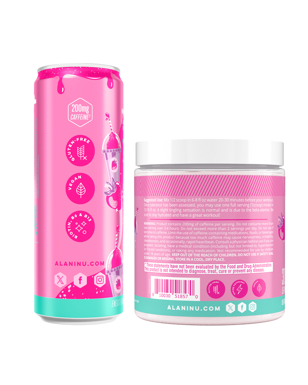 Alani Nu Energy Drink & Pre-Workout - Pink Slush F4 - image 2