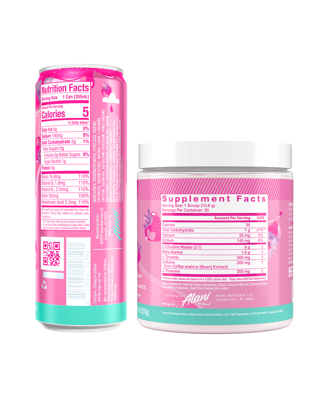 Alani Nu Energy Drink & Pre-Workout - Pink Slush F4 - image 3