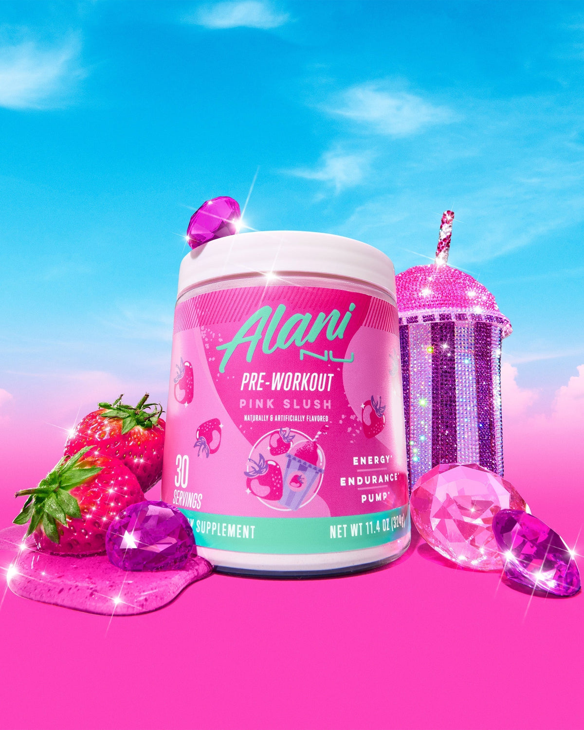 Alani Nu Energy Drink & Pre-Workout - Pink Slush F4 - image 5