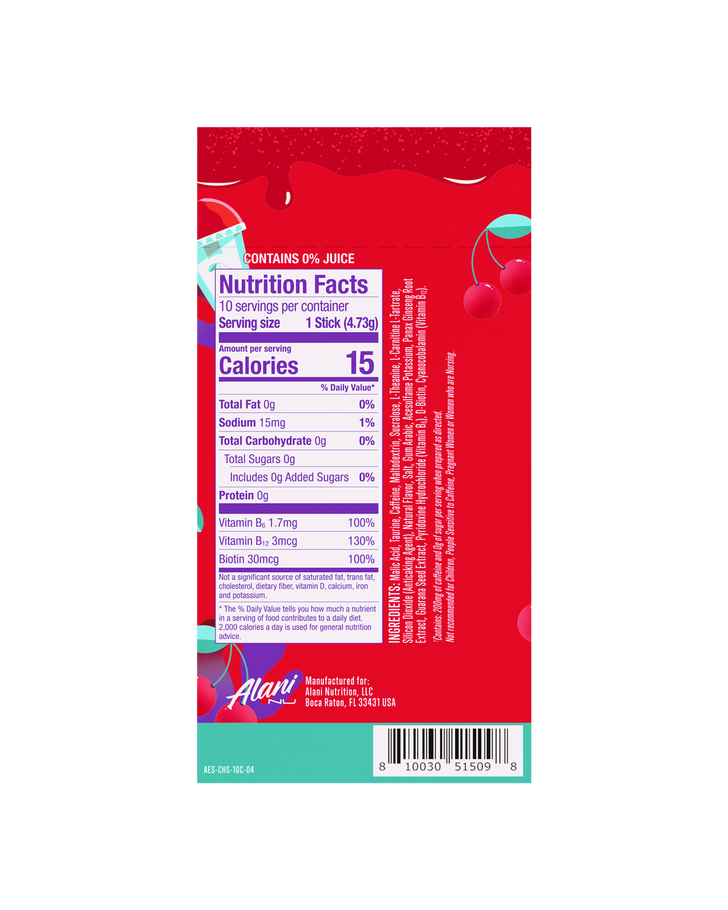 Alani Nu Energy Sticks - Cherry Slush F2 - image 3