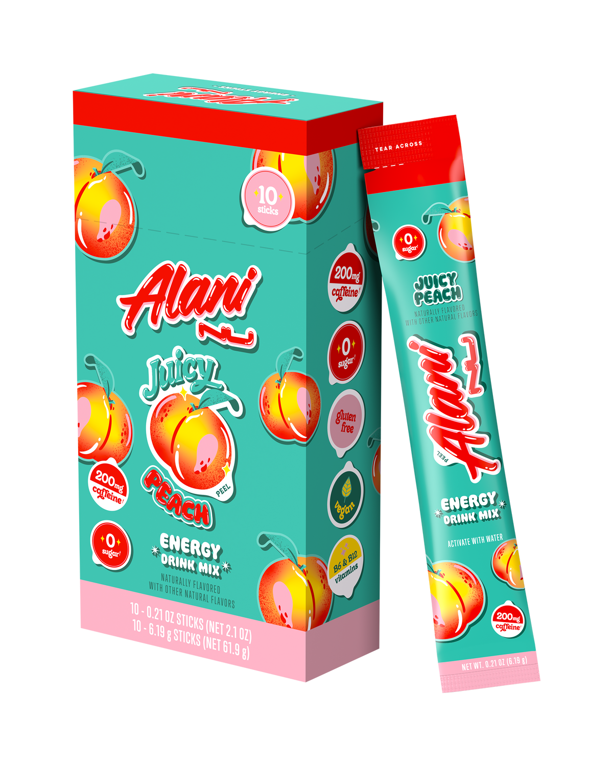 Alani Nu Energy Sticks - Juicy Peach A5 - image 2