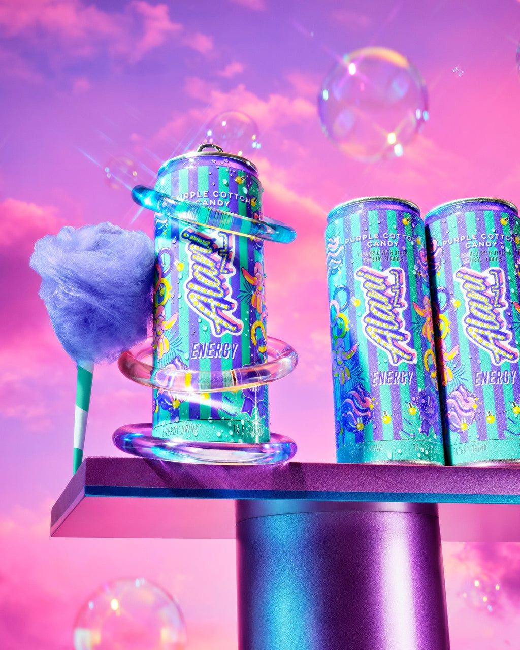 Alani Nu Energy Drink - Purple Cotton Candy G0 - image 5