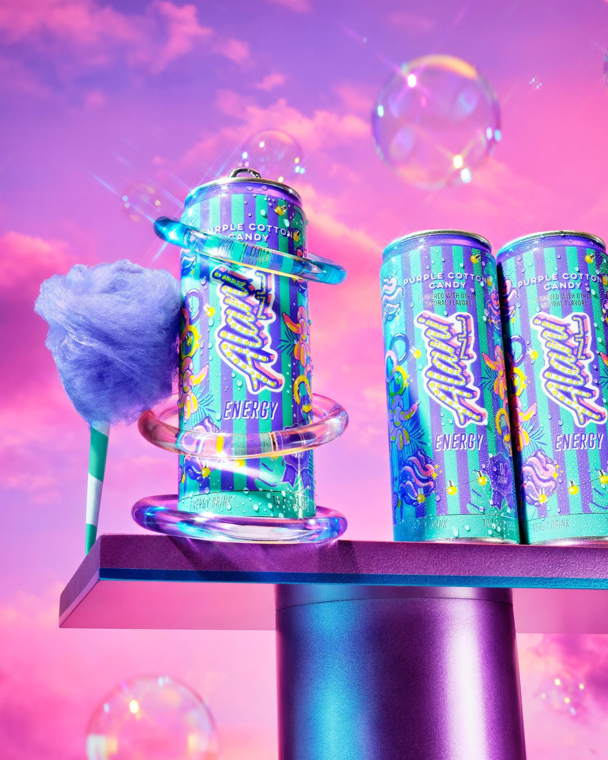 Alani Nu Energy Drink - Purple Cotton Candy G0 - image 5