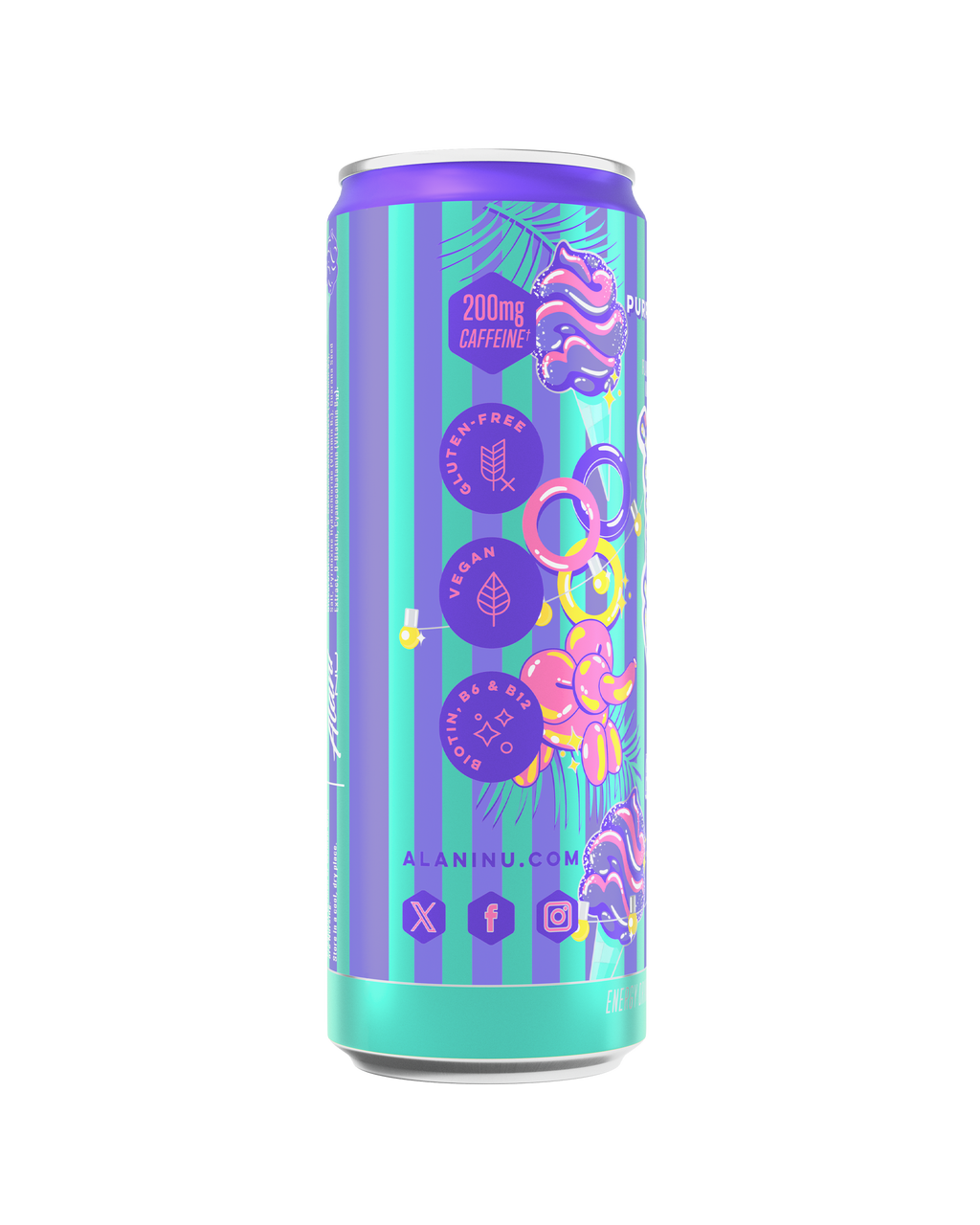 Alani Nu Energy Drink - Purple Cotton Candy G0 - image 2