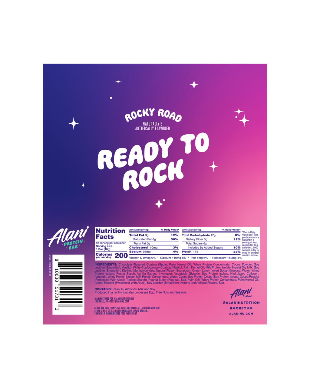 Alani Nu Protein Bar - Rocky Road W8 - image 3