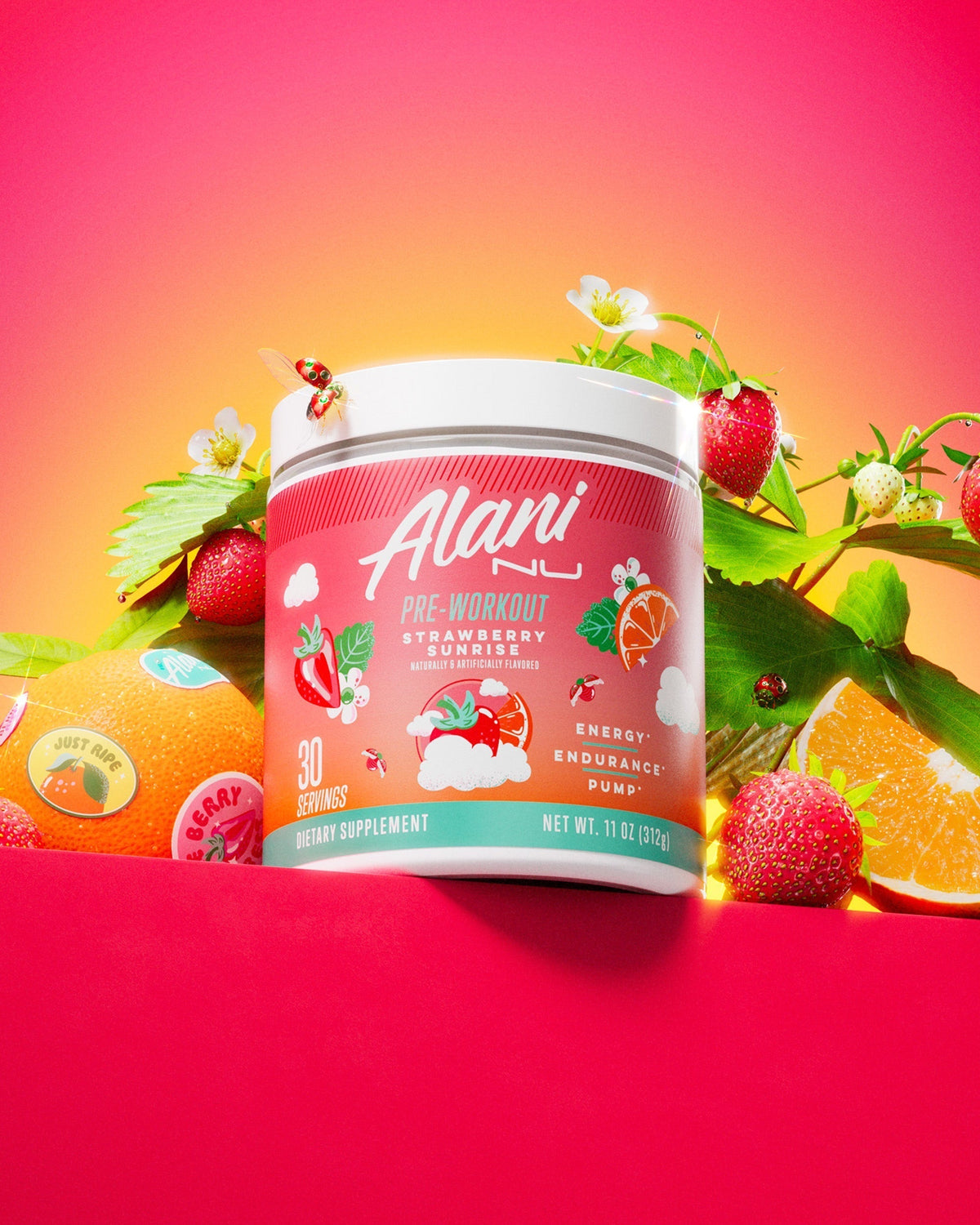 Alani Nu Pre-Workout - Strawberry Sunrise A9 - image 5