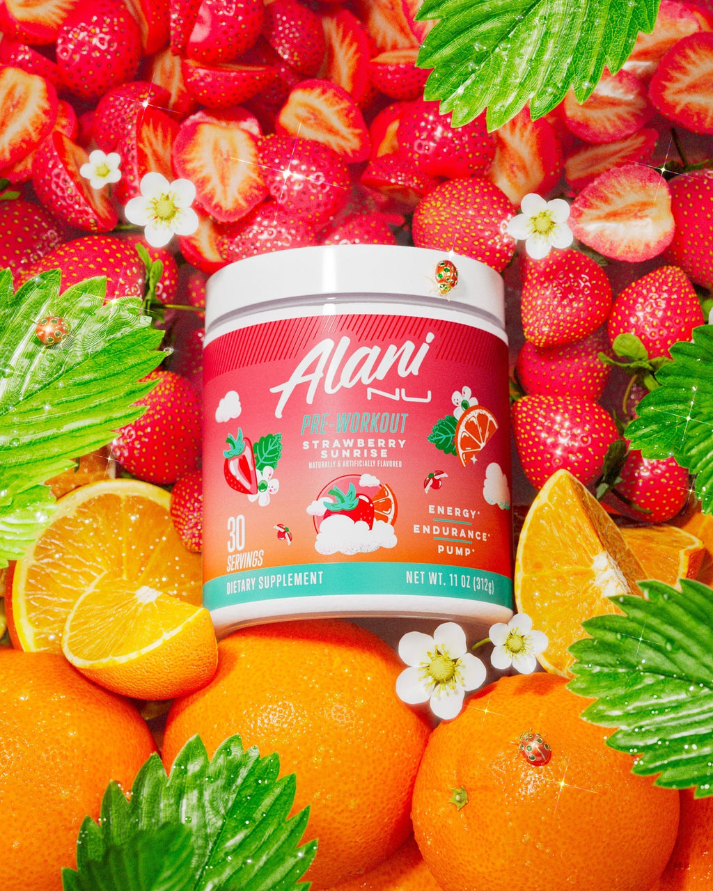 Alani Nu Pre-Workout - Strawberry Sunrise A9 - image 4