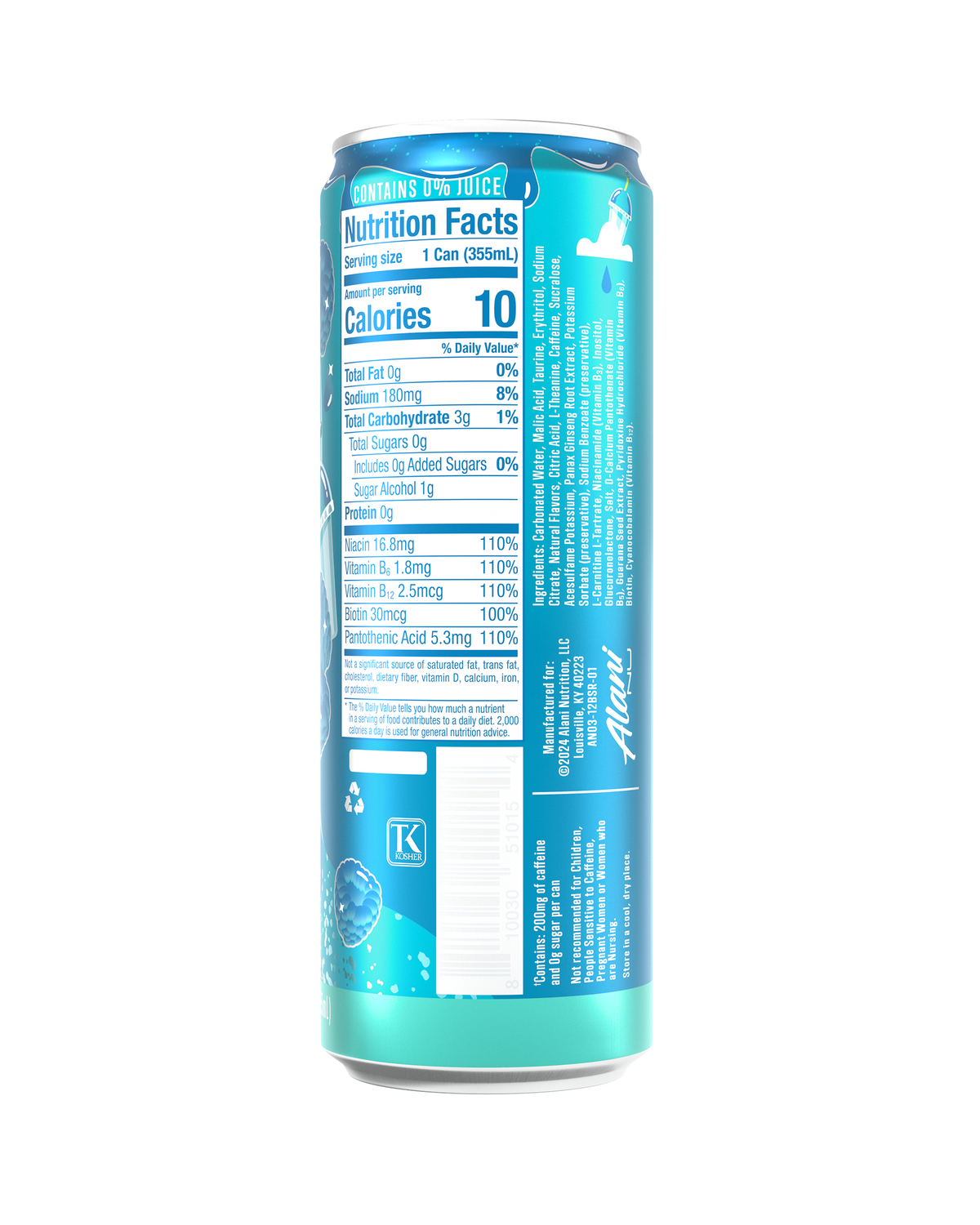 Alani Nu Energy Drink - Blue Slush Q9 - image 3