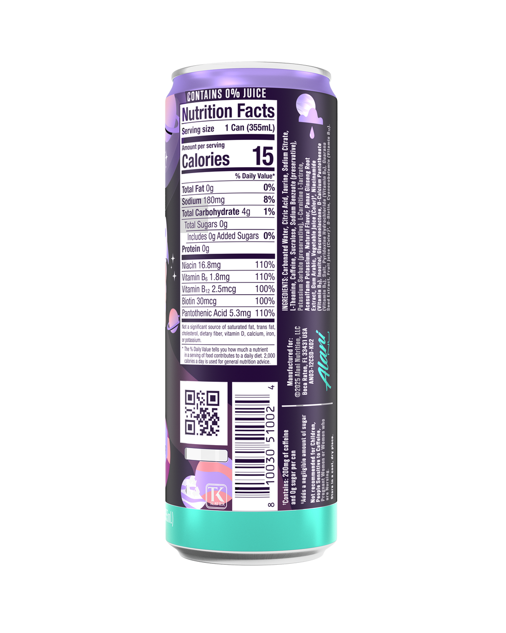 Alani Nu Energy Drink - Cosmic Stardust V2 - image 3