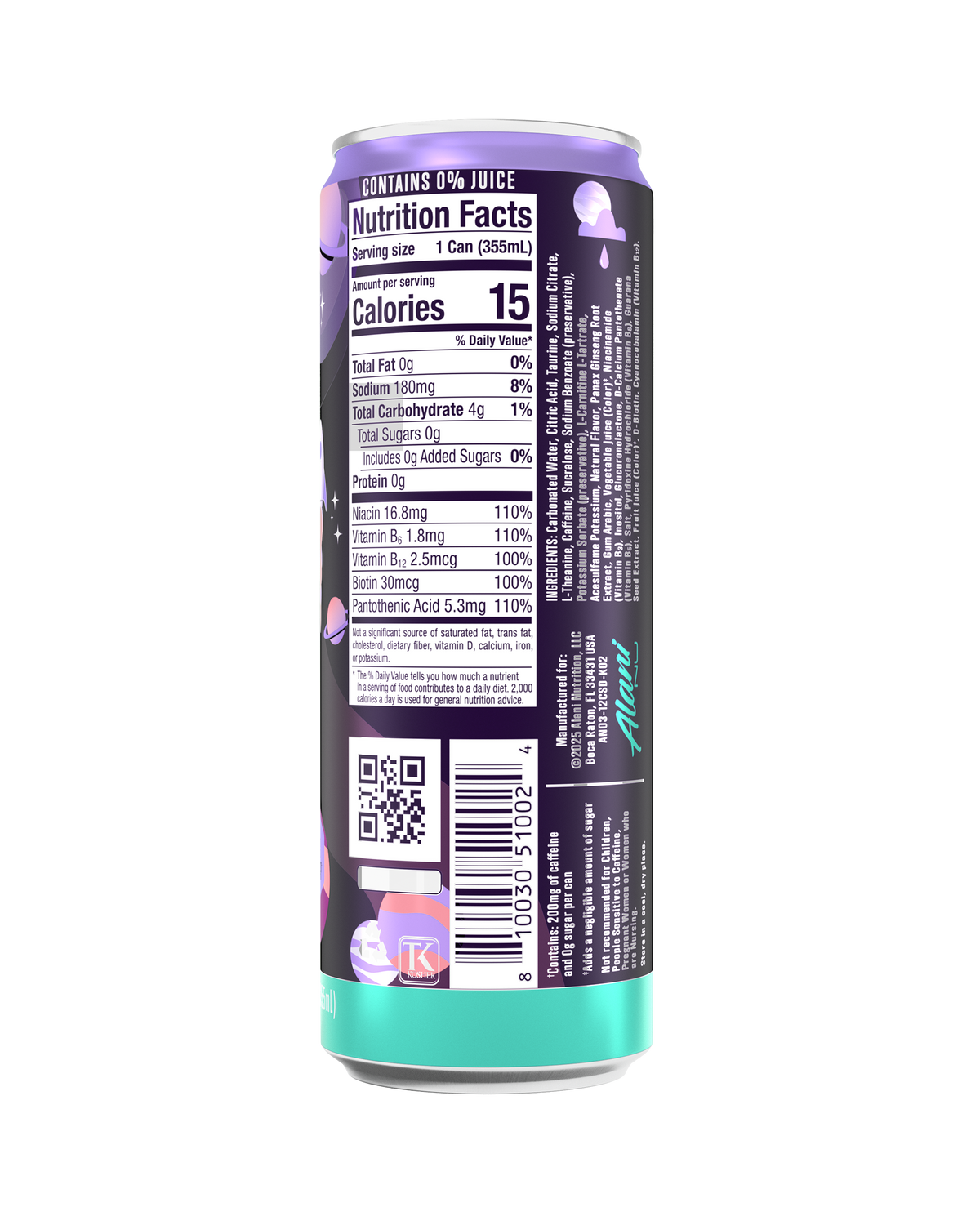 Alani Nu Energy Drink - Cosmic Stardust V2 - image 3
