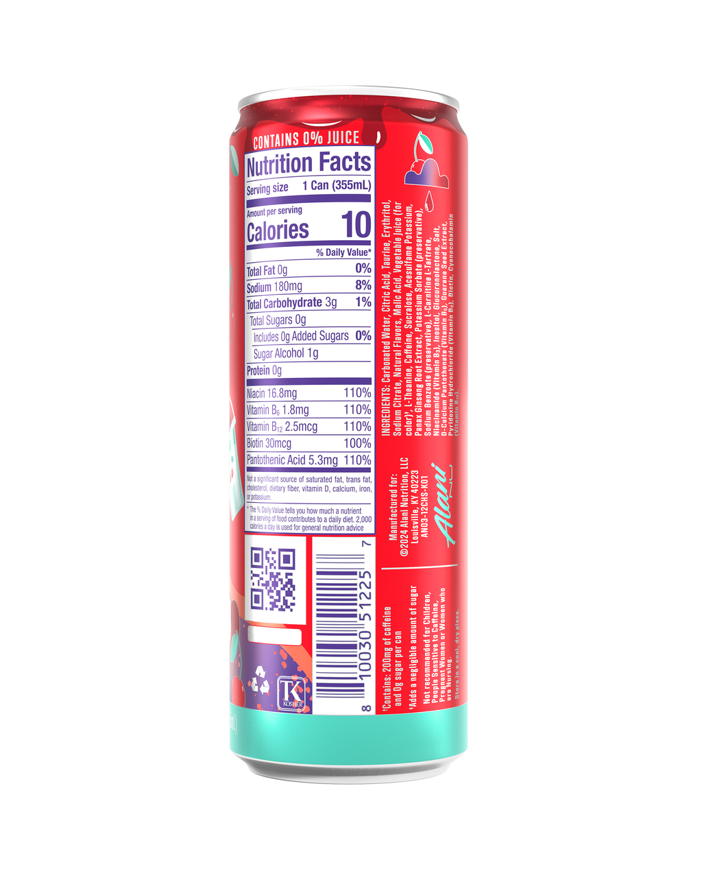 Alani Nu Energy Drink - Cherry Slush F4 - image 3