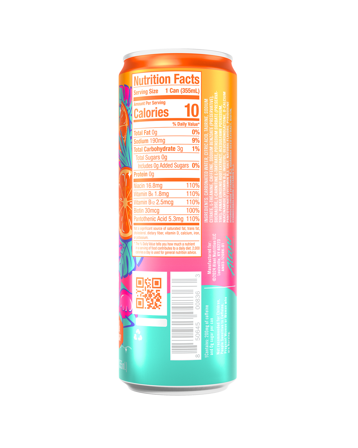 Alani Nu Energy Drink - Orange Kiss E8 - image 3