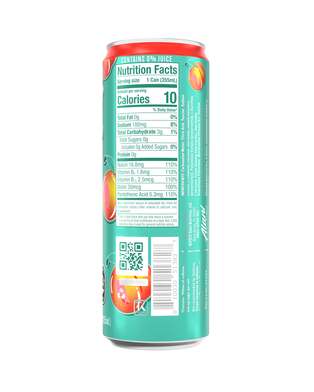 Alani Nu Energy Drink - Juicy Peach L2 - image 3