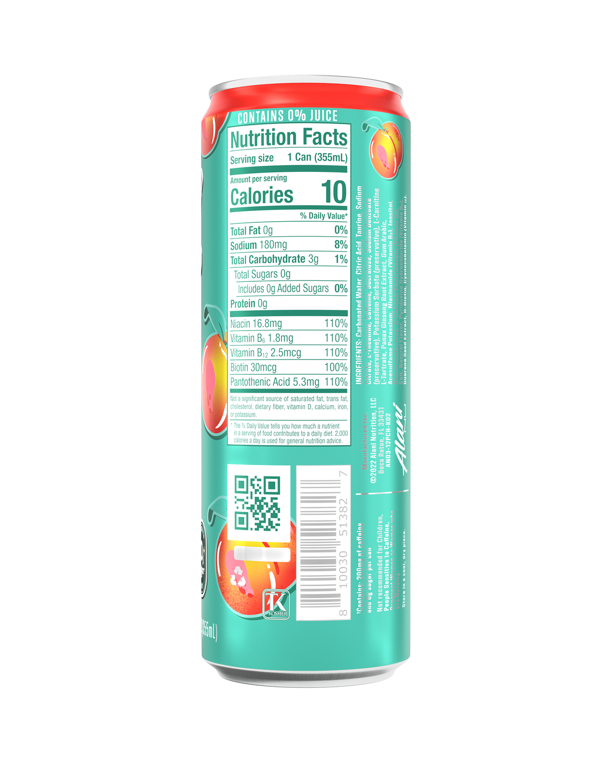 Alani Nu Energy Drink - Juicy Peach L2 - image 3