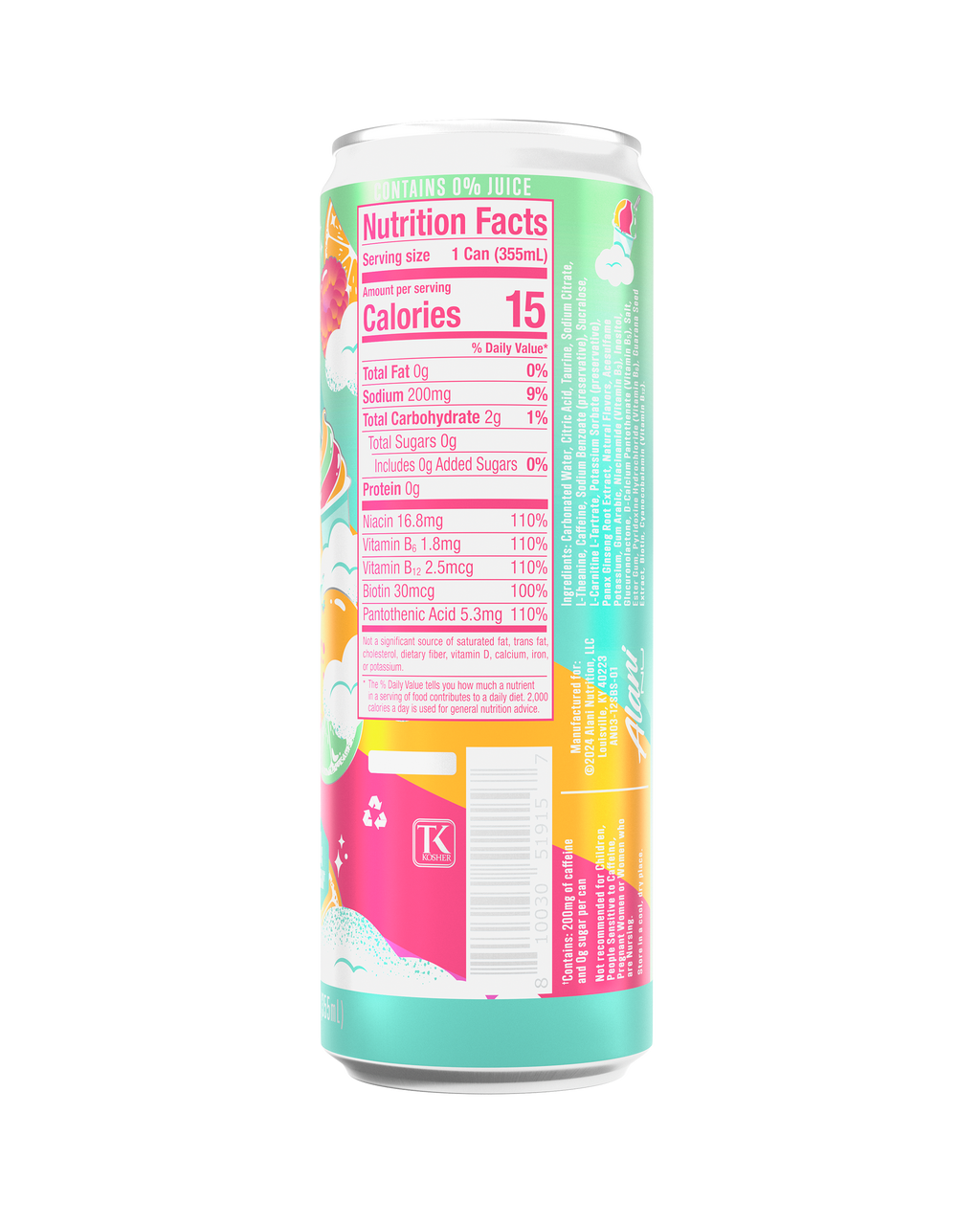 Alani Nu Energy Drink - Sherbet Swirl Z7 - image 3