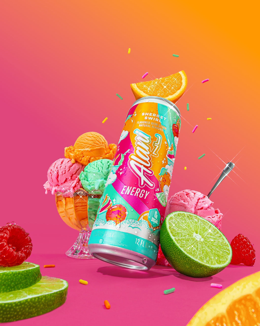 Alani Nu Energy Drink - Sherbet Swirl Z7 - image 4