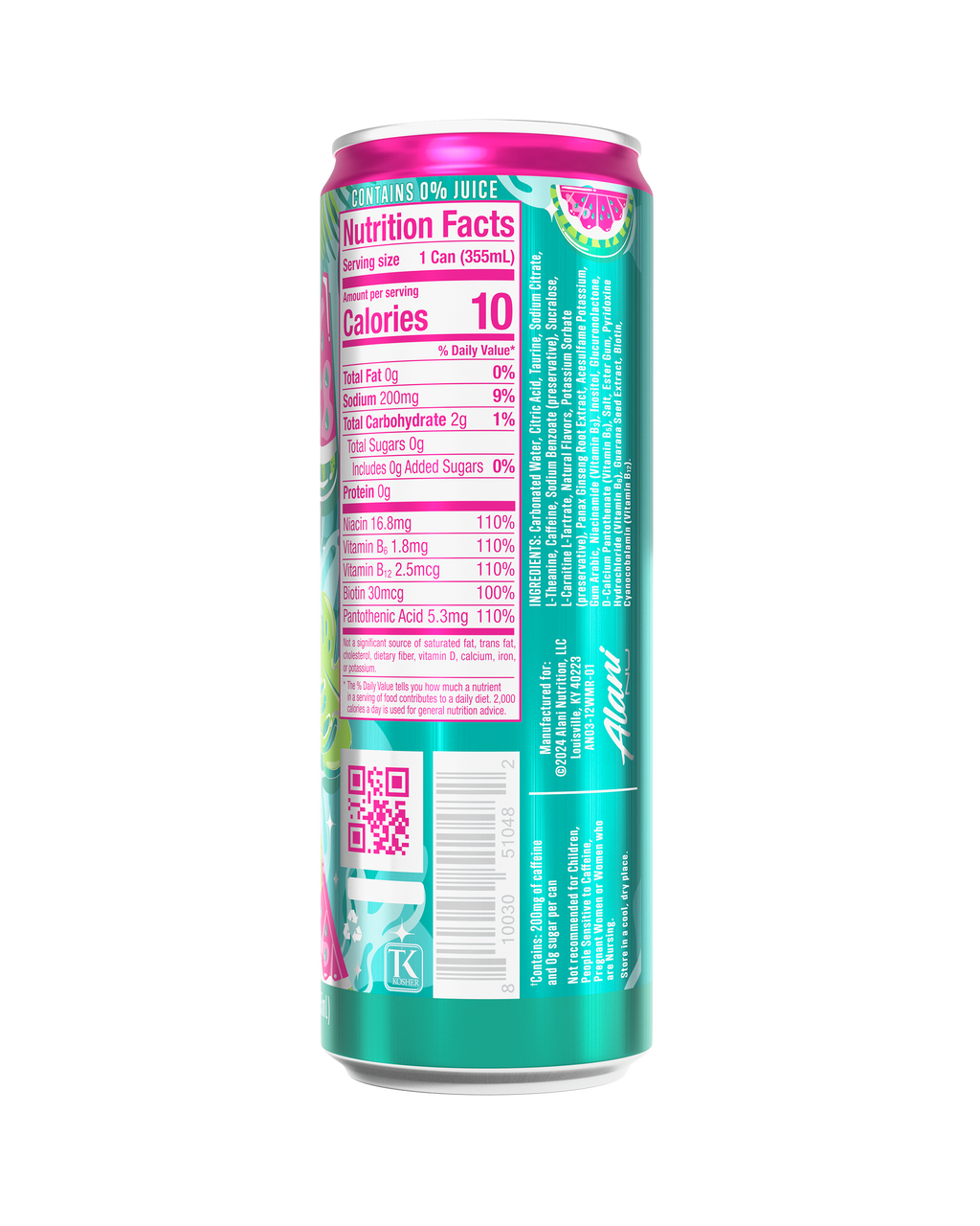 Alani Nu Energy Drink - Watermelon Wave Q2 - image 3